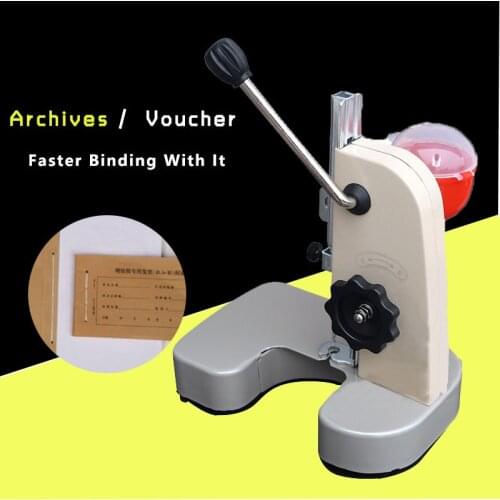 Voucher Binding Machine Micro-spray Manual Financial Punching Line Binding Machine Voucher Drilling Machine