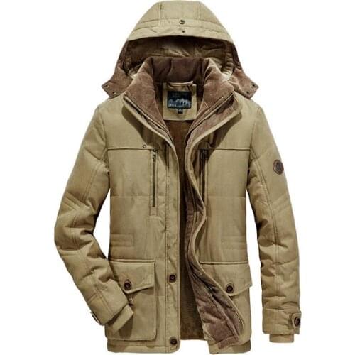 Men Winter Down Jackets Hooded Casual Winter Long Coats High Quality Men Thicker Warm Parkas Detachable hat Outwear Winter Coats