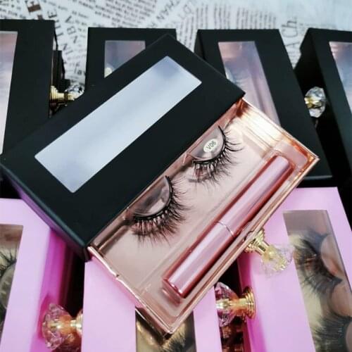 Wholesale false Eyelash Boxes Package custom logo Eyelash Packaging Box 25mm mink Lashes Square makeup Case vendors print logo
