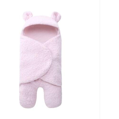 Autumn And Winter Baby Sleeping Bag Newborn Split Leg Package Warm And Comfortable Baby Plus Velvet Quilt