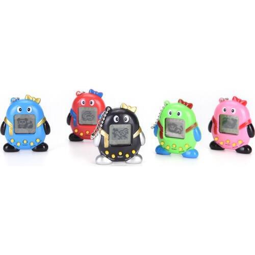 MINI Plastic Electronic Game Machine Virtual Pet Cyber Pet Digital Pet Tamagotchi Penguins Gift Toy Handheld Game Gift