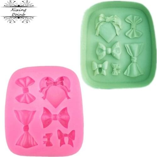 Bow Tie Silicone Mold Cake Moulds Silicone Baking Tools Kitchen Accessories Decorations Fondant tool