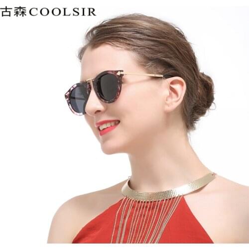 Woman Black Oval Sunglasses Polarized Small O Summer Elegant Ladies Gradient Pink Pilot Driving Fashion Sunglasses