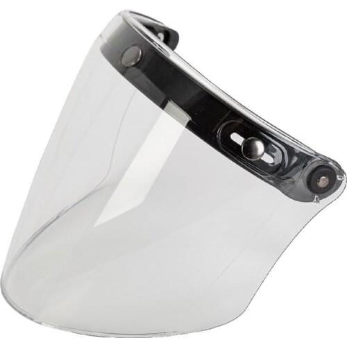 Universal Motorcycle Helmet Visor lens General 3 Button Visors Mirror Glasses Shield Motorcycle Helmet Straight Windshield Lens