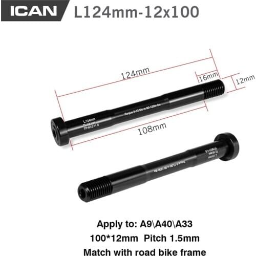 Bicycle Skewer front 15mm rear 12mm Carbon Cyclocross Thru axle 12*142mm 15*100mm for CX and MTB Fork