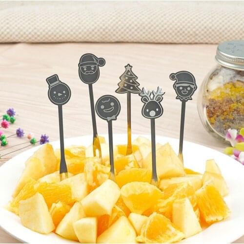 Fruit Fork Luxury Stainless Steel Cake Dessert Fork Mini Fork Salad Flatware Fork Two-tine Fork Table Fork Cutlery Kitchen Tools