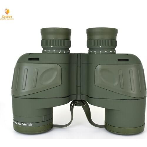 10X50 Waterproof Optics Military Binocular Telescope Shockproof Spotting Scope with Compass for Camping Travel Hunting Boshiren