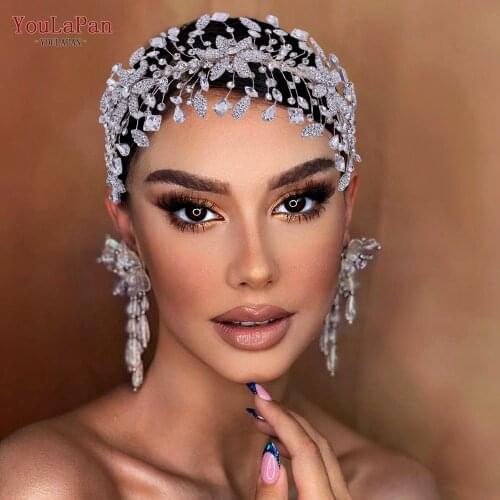 YouLaPan HP384 Elegant Wedding Crown for Bride Tiara Crystal Headpiece Bridal Hair Accessories Rhinestone Princess Headband