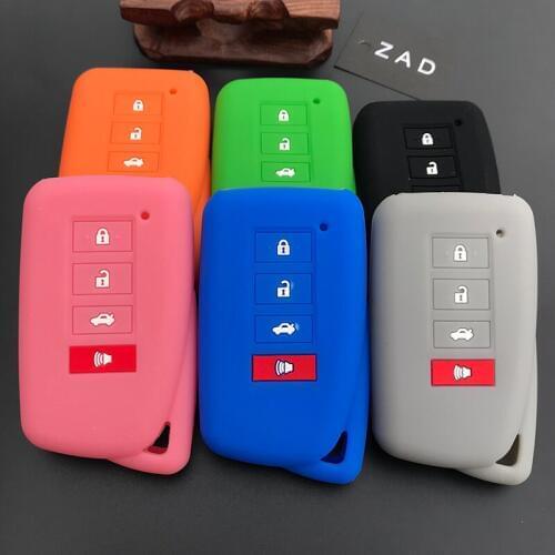 ZAD silicone car key cover case fit for lexus nx 200 nx300h rx 350 450h es 350 gs is ls gs rc f 2014 2015 2016 4 button fob case