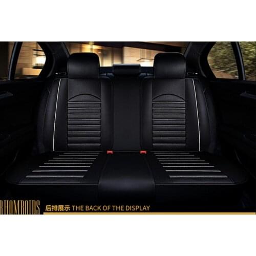 Rear seat only pu leather car seat covers for dacia duster hyundai creta lada kalina mercedes w211 nissan qashqai auto accessori