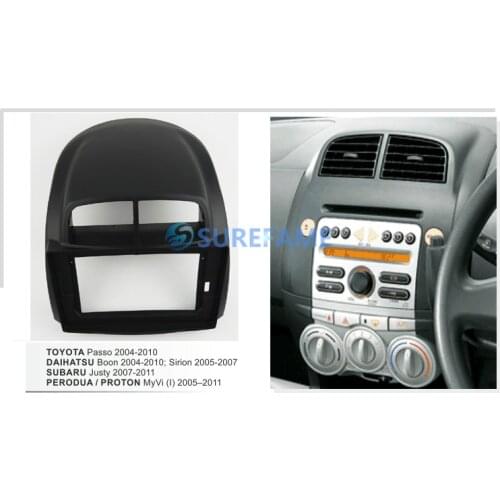 10.1 inch Car Radio Facia for DAIHATSU Boon 2004-2010; Sirion 2005-2007 Fascia Dash Kit Install Panel Plate Trim Bezel Adapter