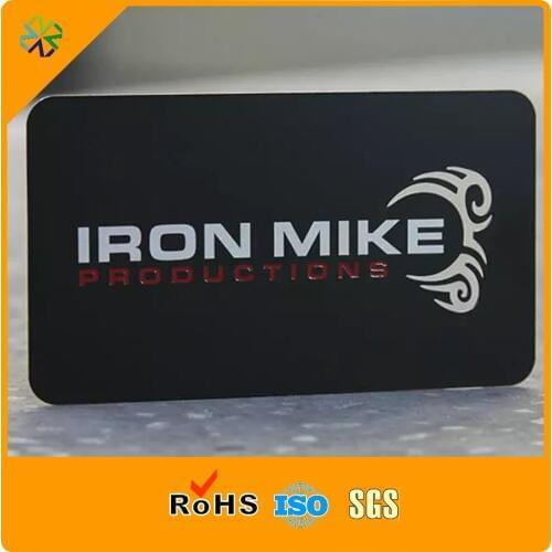 100pcs/lot)one side logo laser etched cutting out matte black cards printing with stainless steel material