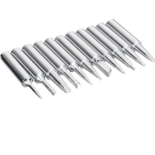 11 Sizes Lead Free Replacement Tips 11pcs Soldering Screwdriver Iron Tips Practical Accessories for Hakko Soldering Station