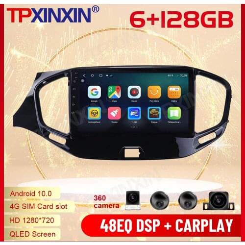 2 Din Carplay Android Radio Receiver Multimedia Stereo For LADA Vesta Cross Sport 2015 2016 2017 2018 GPS IPS Recorder Head Unit