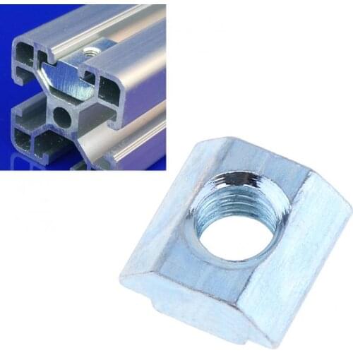 2020 Sliding Nut with Screw Holes Nut High Galvanized Surface European Standard for Connecting Profile Accessories