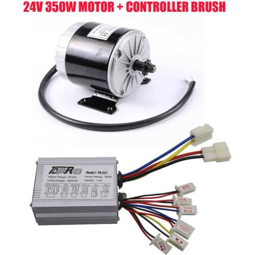 24V 350W Electric Brush Motor + Speed Controller EVO Scooter E-Bike ATV