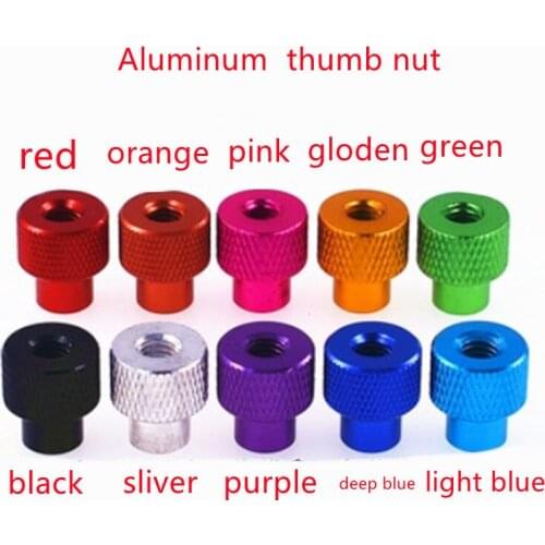 5pcs/lot M3 M4 m5 m6 m8 Anodized Aluminum Knurled Step Hand Thumb Nut for FPV RC Models