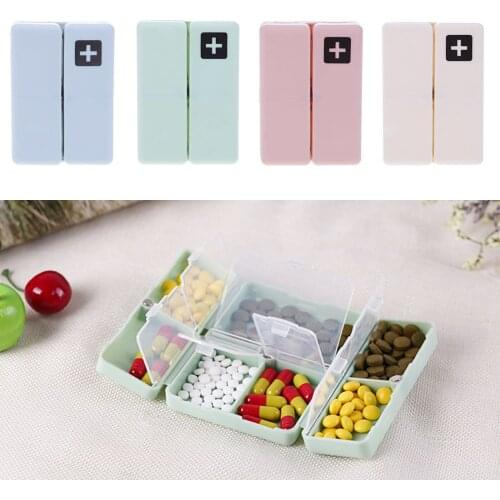 7 Days Weekly Pill Case Box Travel Foldable Vitamin Medicine Holder Tablet Storage Dispenser Container Reminder For Healthy Care