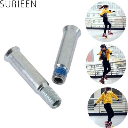 8PCS Slalom Inline Roller Skate Axle Screws Shoes Spikes Bolt Nail Screws Wheel Bolts Dia 8mm*6.5mm/8mm*9mm Length 35mm/38mm