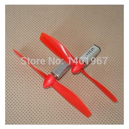 Free shipping Powerful Electric Motor w/ Propeller / Fairing for R/C Model Airplane DIY - Red (2 PCS)
