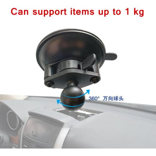 Big Base 8cm Diameter Car Window Twist Lock Suction Cup Base with 1 inch Ball Mount for Gopro Camera Smartphone