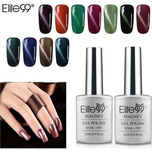 Elite99 Magnetic Cat Eye UV Gel Nail Polish Nail Art Manicure Magnet Soak Off UV Led Top Base Nail Polish Varnish For Nails DIY