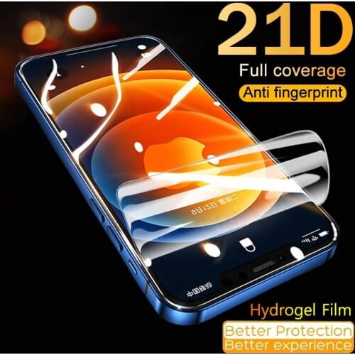 21D Hydrogel Film For iPhone 11 Pro Max Screen Protector 11Pro Max For iPhone 12 Mini Soft Film 6S 7 8 Plus X Xs Max Xr Se 128gb