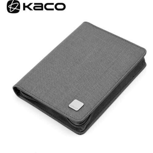 KACO Pens Storage Bag Waterproof Black Grey 10 Holders Pencil Case Collection Bags for Luxury Pen Gift for Business