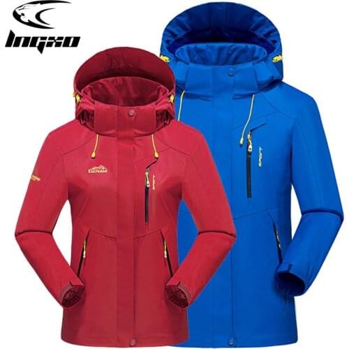LNGXO Hiking Waterproof Jacket Men Women Traveling Rain Coat Trekking Hunting Windbreaker Clothes Outdoor Sports Jackets Couples