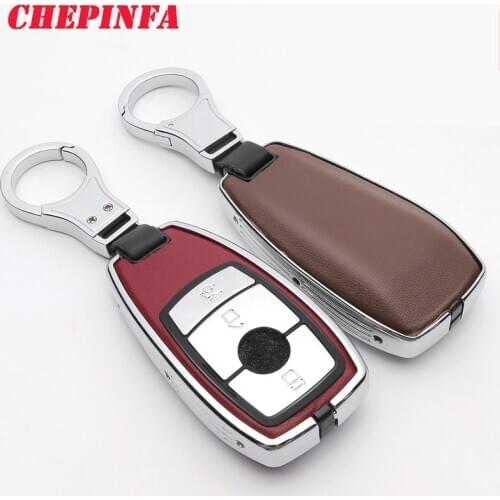 CHEPINFA Metal Car Key Case Cover Keychain For Mercedes-Benz New A C E S GLE CLS W177 W205 C205 W213 W222 W167 C257 Keychain