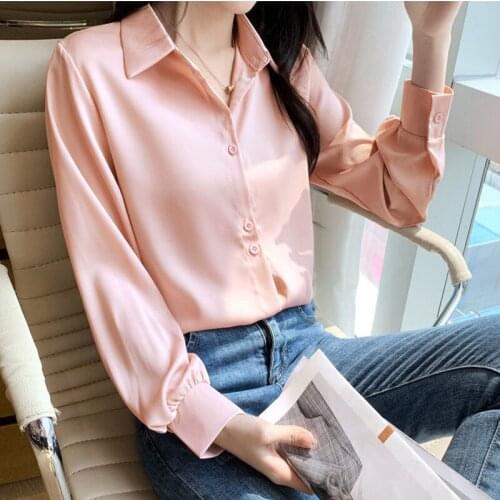 Spring And Summer Fashion Blouse Chiffon Loose All-Match Blouse Large Size Workplace High-End Shirt