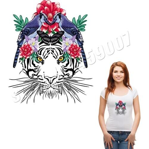 Animal Ironing Stickers Washable Heat Transfer T-Shirt Dresses Decoration New Badges Diy Accessory Patches