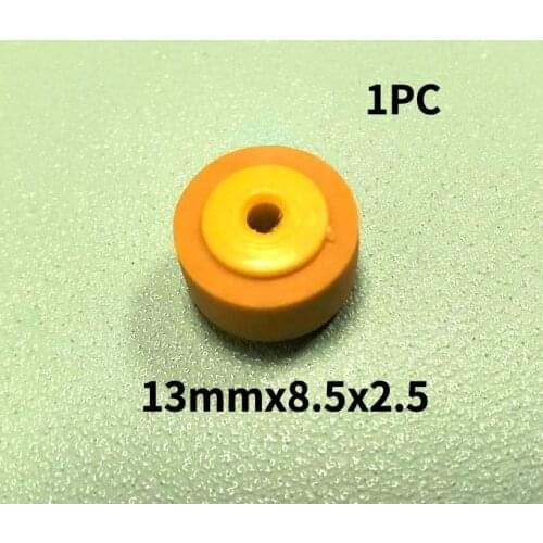 New 13mmx8.5x2.5 retractor press wheel belt pulley rubber audio pressure recorder cassette deck pinch roller tape Stereo player