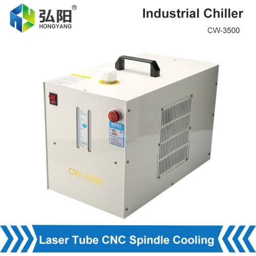 CW3500 Chiller Portable Circulating Cold Water Tank, Used For CO2 Laser Tube Cooling CNC Milling Machine Spindle Motor