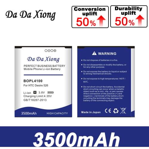 Original Da Da Xiong 3500mAh BOPL4100 BOPM3100 Battery for HTC Desire 526 526G 526G+ Dual SIM D526h