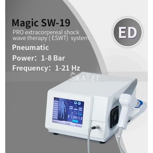 Portable Pneumatic Shockwave Therapy Equipment Pain Reduction ED Treatment Erectile Dysfunction with CE