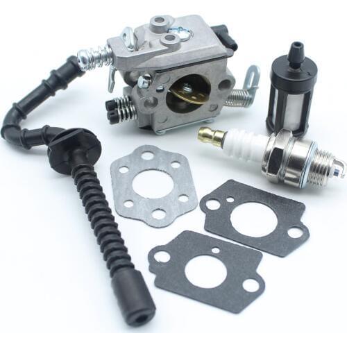 Carburetor Carb Gasket Fuel Hose Tube Filter Spark Plug For STIHL MS250 MS230 MS210 025 023 021 Chainsaw Spare Parts
