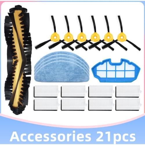 Hepa Filter Main Side Brush Mop Rag Brush Cover Replacement For Ecovacs Deebot N79 N79S N79C Robotic Vacuuum Cleaner Spare Parts