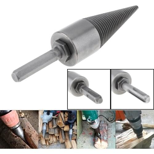 35MM Steel Speedy Screw Cones Drill Bit with Hexagonal Handle for Soft /Hard Firewood