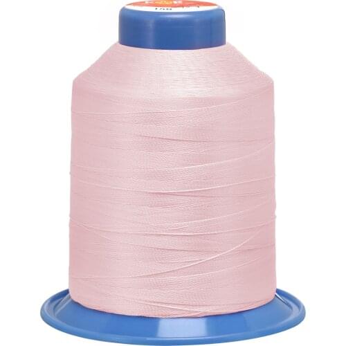 Uxcell Bonded Polyester Thread Extra-strong 1312 Yards 210D/0.32mm (Light Pink)