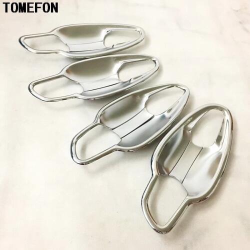 TOMEFON 8pcs/Set For Peugeot 3008 GT 2017 2018 ABS Chrome Door Handle Bowl Cup Cover Trim Car Sticker Car Exterior Styling