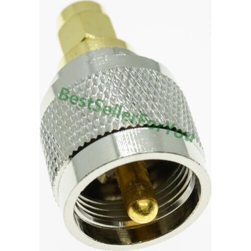 UHF male PL259 plug PL 259 male to SMA Male jack connector RF adapter