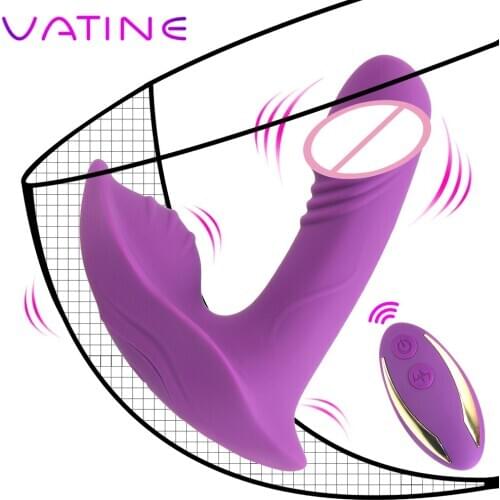 VATINE 9 Modes Wearable Butterfly Vibrator Sex Toys For Women Adults Butt Plug Clitoris Stimulator Dildo For Anal Vagina