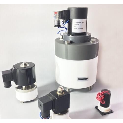 1/8" 1/4" 3/8" 1/2" 3/4" 1 inch 2/2 Way PTFE anti-corrosive Solenoid valves