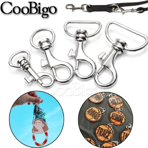 1Pcs Metal Snap Lobster Clasp Hook Silver Swivel Trigger Clip For DIY Jewelry Pet Collar Webbing Keychain Bag Strap Accessories