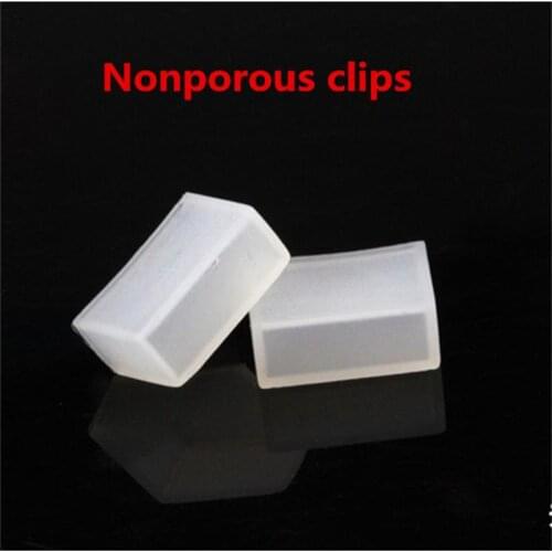1000 pcs non-2-4 hole Silicone clip, end caps use for waterproof Silicone tube SMD 5050 ws2801 ws2811 2812b RGB led strip light