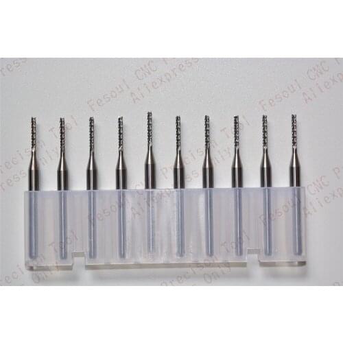 3.175mm(1/8'')*1.3mm,10pcs,Freeshipping PCB Corn Milling Cutter,Solid carbide CNC Drill Bit,wood tool,plastic,MDF