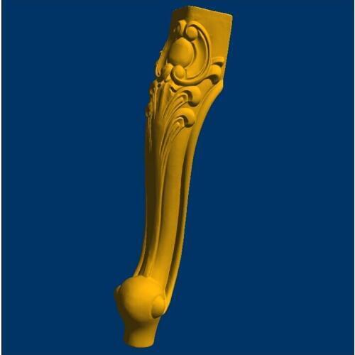 3D model relief for cnc in STL European style Chair/ table leg--90