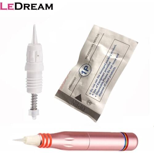40pcs/lot Disposable Sterilized 9mm Screw 1P 1RL Tattoo Needle Cartridge For New Charmant 3/4 Permanent Tattoo Machine