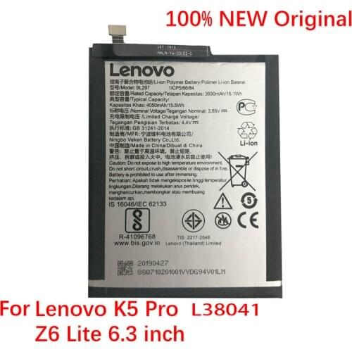 New Original Battery BL297 For For Lenovo K5 Pro L38111 L38041 Z6 Lite 6.3 inch Phone In Stock+Tracking Number